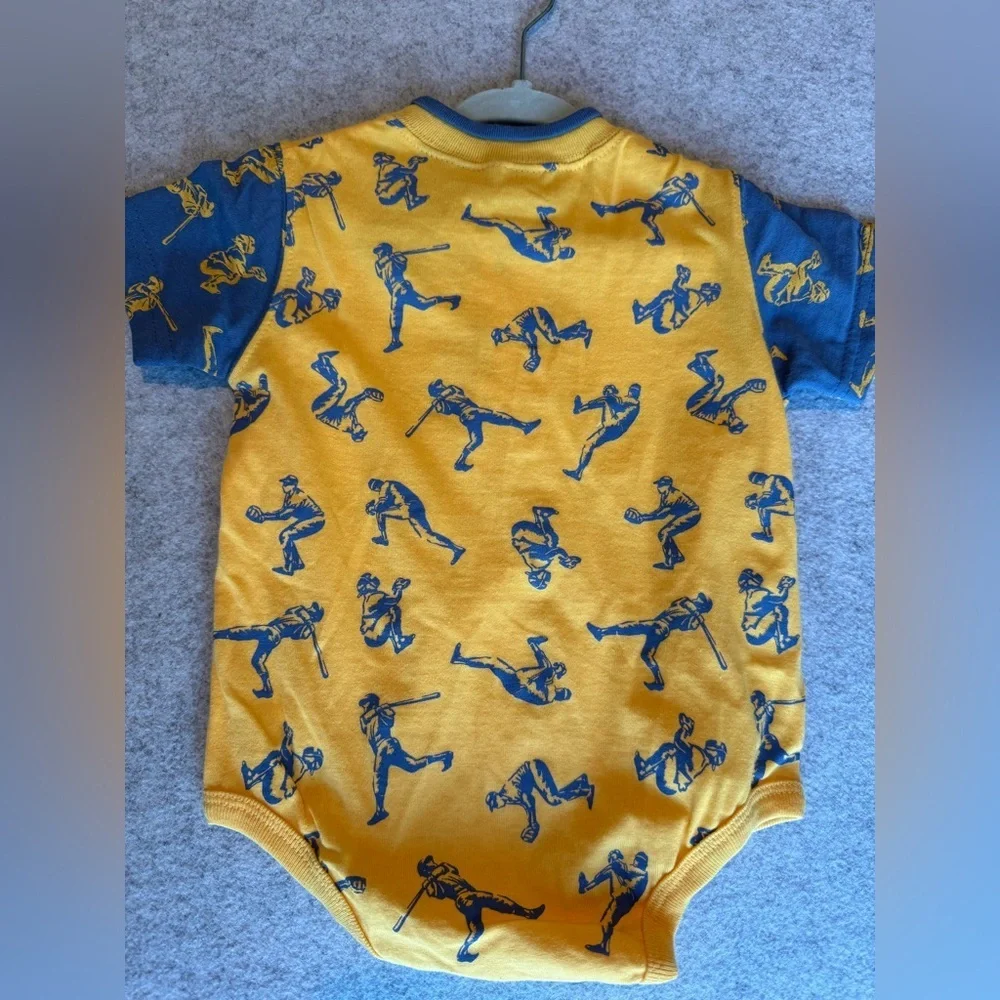 Faded Glory Vintage Baseball Bodysuit 100% Cotton Size 12M